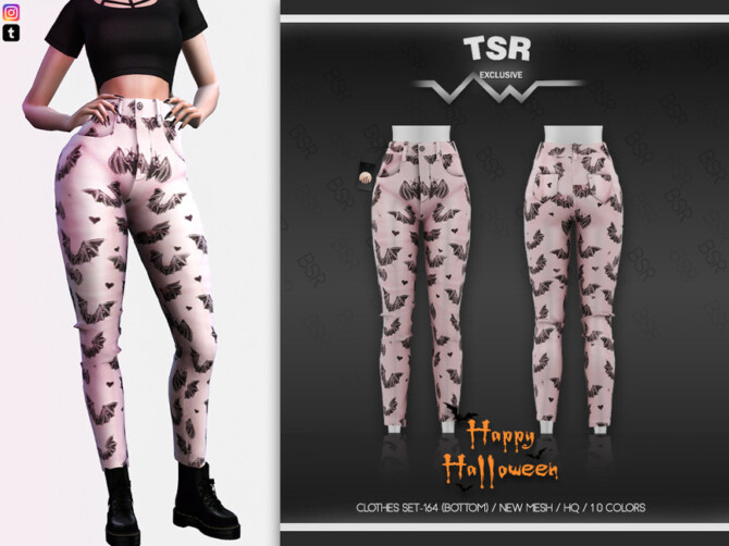 Sims 4 HALLOWEEN CLOTHES SET 164 (BOTTOM) BD566 by busra tr at TSR