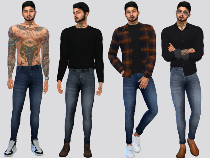 Sims 4 Rodney Denim Jeans by McLayneSims at TSR