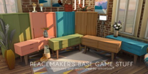 PEACEMAKER’S BASE GAME STUFF retextured and recoloured at Picture Amoebae