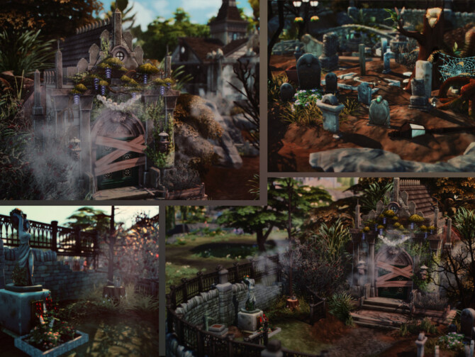 Sims 4 Witches Graveyard by VirtualFairytales at TSR