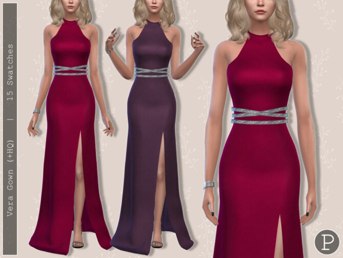 Sims 4 Vera Gown by Pipco at TSR