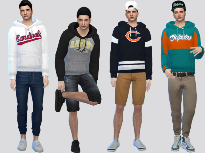 Sims 4 NFL Hoodies I by McLayneSims at TSR