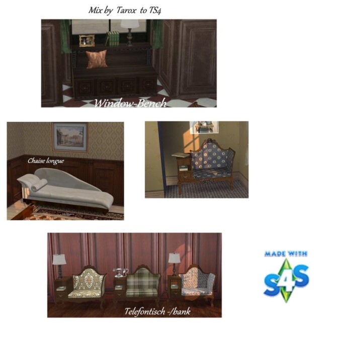 Sims 4 Mix by Tarox Conversion to TS4 by Clara at All 4 Sims