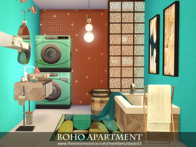 Sims 4 Boho Apartment by dasie2 at TSR