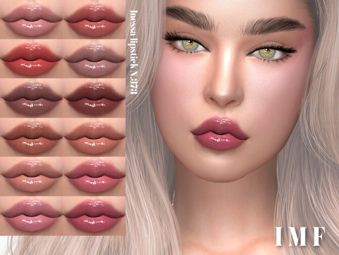Sims 4 IMF Inessa Lipstick N.373 by IzzieMcFire at TSR