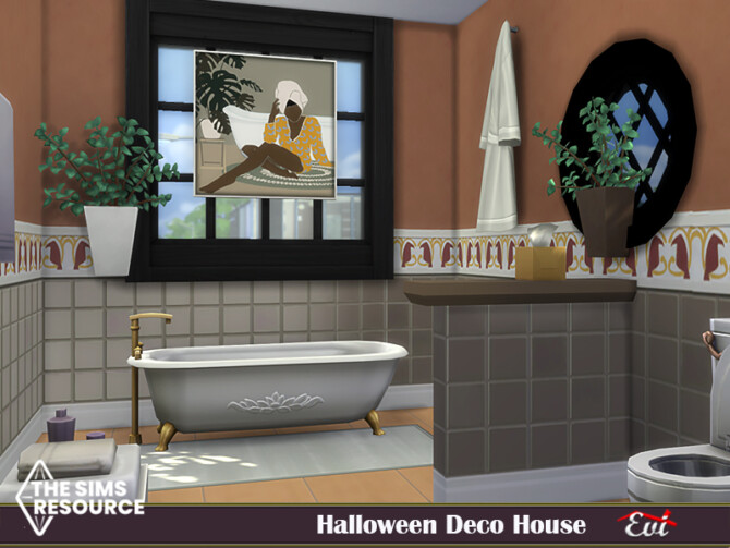 Sims 4 Halloween deco house by evi at TSR