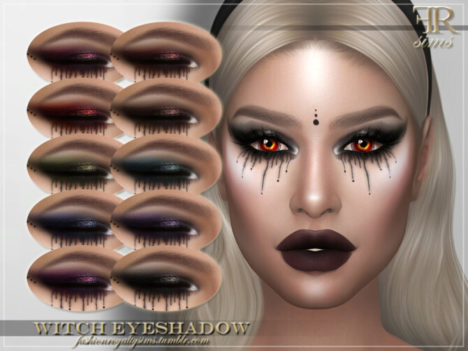 Sims 4 Witch Eyeshadow by FashionRoyaltySims at TSR