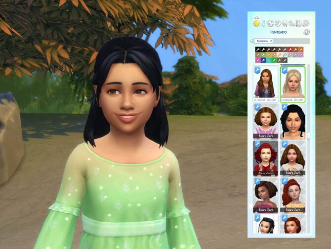 Sims 4 Lilith Hairstyle for Girls at My Stuff Origin
