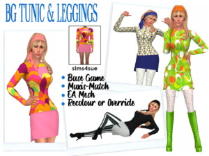 BG TUNIC & LEGGINGS at Sims4Sue
