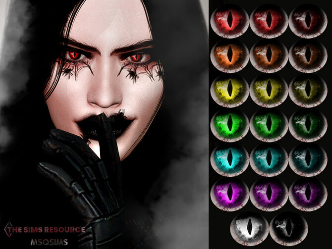 Sims 4 Darkness Demon Eyes by MSQSIMS at TSR