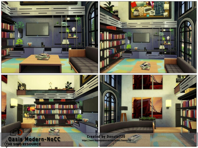 Sims 4 Oasis Modern House by Danuta720 at TSR