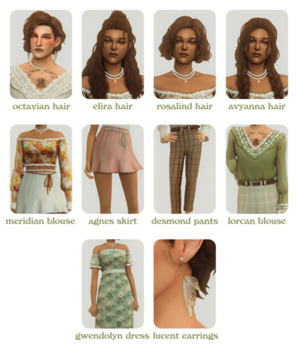 Meadow Winds collaboration set by SIMANDY x CLUMSYALIEN » Sims 4 Updates
