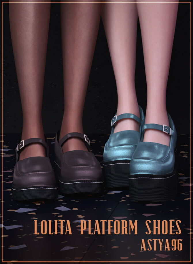 Sims 4 Lolita Platform Shoes at Astya96