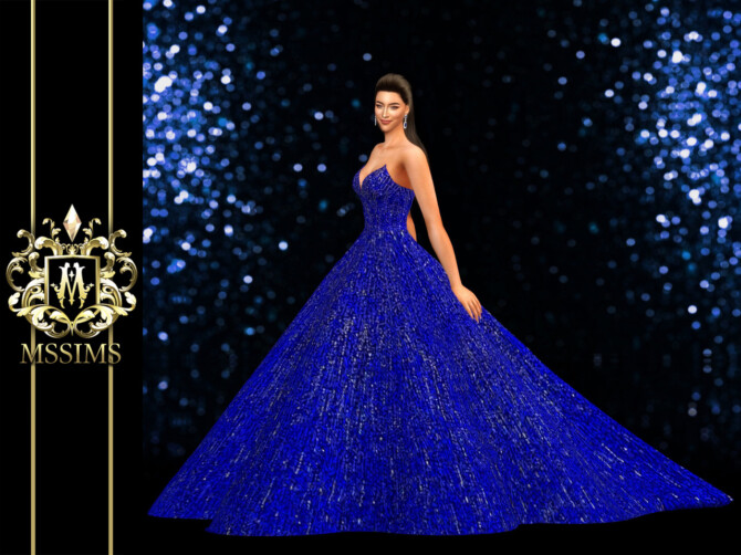 Sims 4 WURTBACH GOWN at MSSIMS