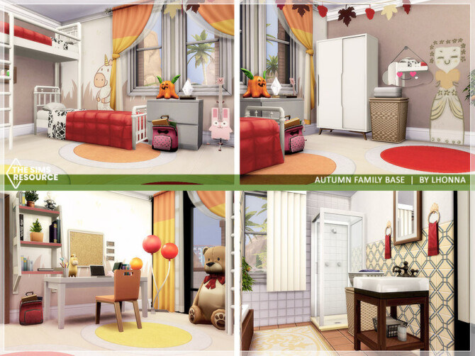 Sims 4 Autumn Family Base by Lhonna at TSR