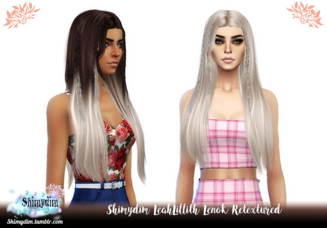 Sims 4 LeahLillith Lenok Hair Retexture at Shimydim Sims