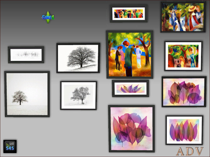 Sims 4 Paintings by Mabra at Arte Della Vita