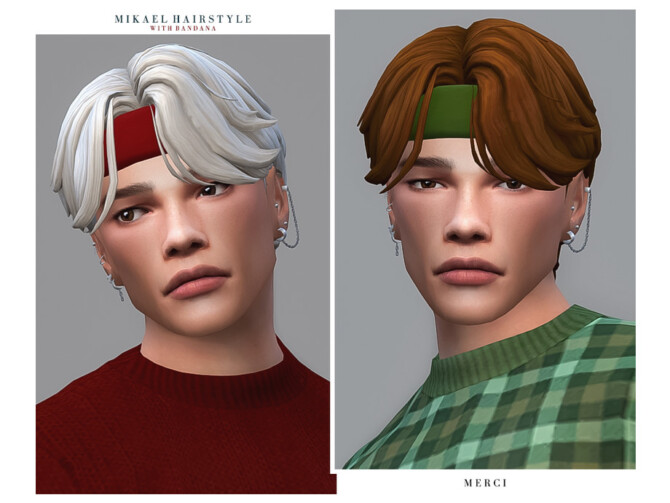 Sims 4 Mikael Hairstyle by Merci at TSR