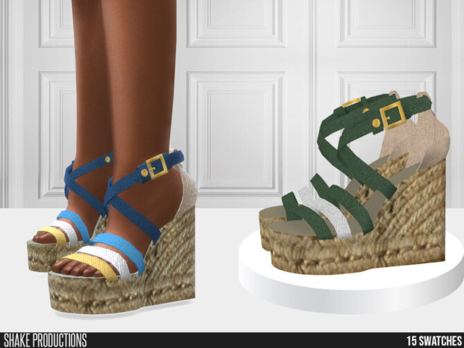 Sims 4 790 High Heel Espadrilles by ShakeProductions at TSR