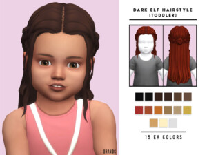 Dark Elf Hairstyle [Toddler] by OranosTR at TSR