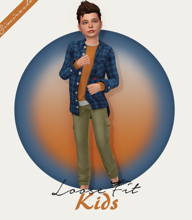 Sims 4 Loose Fit Outfit Kids Version at Simiracle