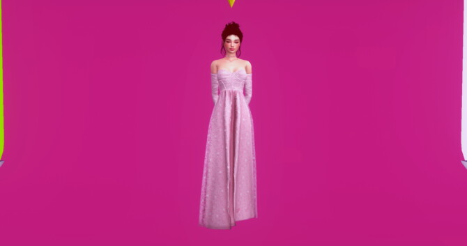 Sims 4 Isabel Dress by Anna at Daisy Pixels