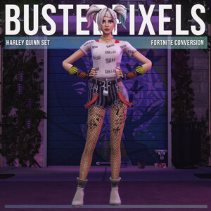Fortnite Harley Quinn Set Conversion/Edit at Busted Pixels