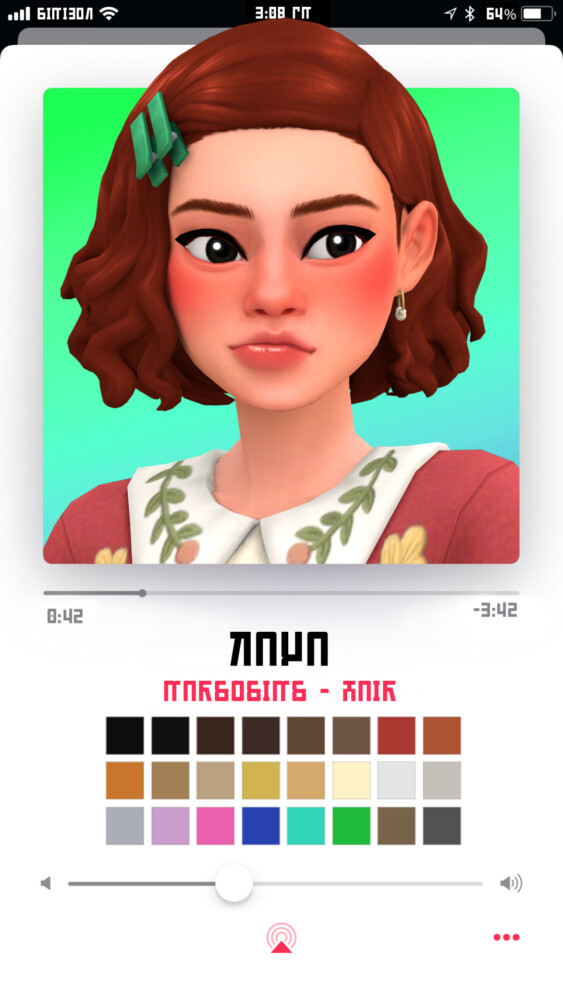 Sims 4 Kaya hair at Marso Sims