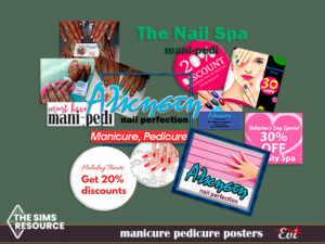 Manicure pedicure posters by evi at TSR