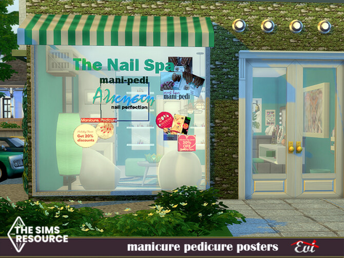Sims 4 Manicure pedicure posters by evi at TSR