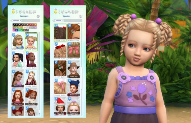 Sims 4 Yuki Hairstyle + Hair Accessory at My Stuff Origin