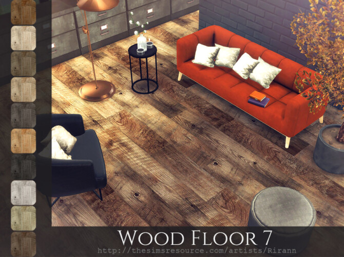 Sims 4 Wood Floor 7 by Rirann at TSR