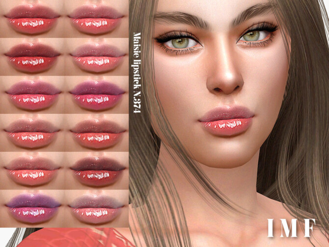 Sims 4 Maisie Lipstick N.374 by IzzieMcFire at TSR
