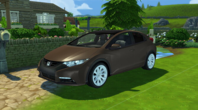 Sims 4 2012 Honda Civic Euro at Modern Crafter CC