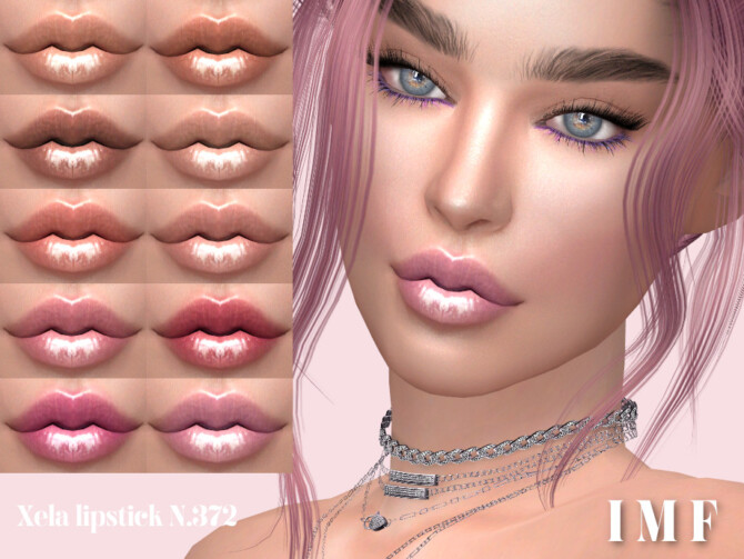 Sims 4 Xela Lipstick N.372 by IzzieMcFire at TSR