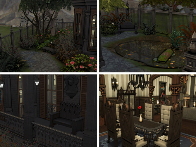 Sims 4 Ravens Manor by xogerardine at TSR