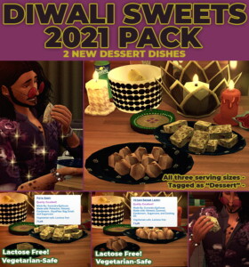 Diwali Sweets 2 New Custom Recipes by RobinKLocksley at Mod The Sims 4