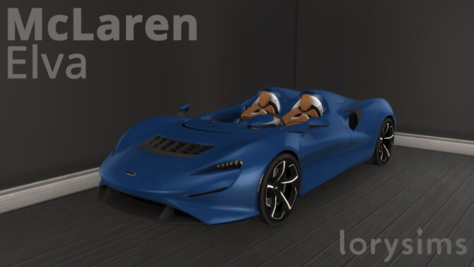 Sims 4 2021 McLaren Elva at LorySims