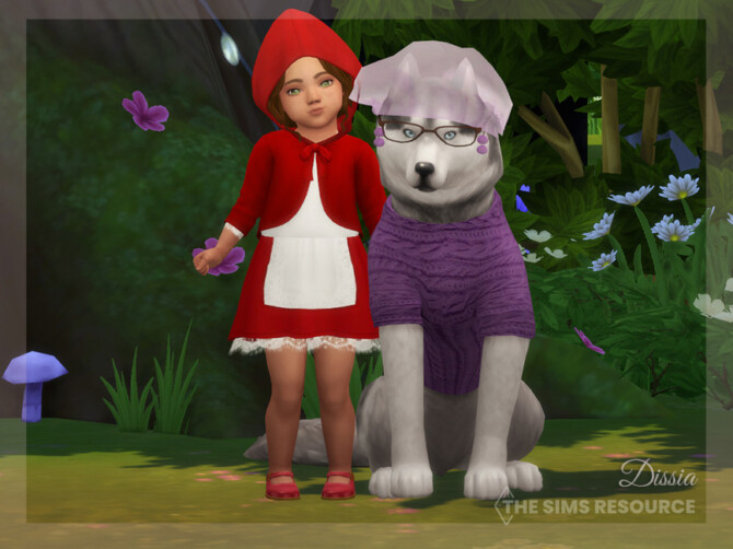 Sims 4 Little Red Riding Hood Hair by Dissia at TSR