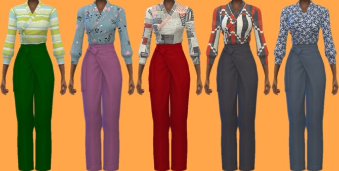 Sims 4 Basegame Outfit 1 Recolors at Annett’s Sims 4 Welt
