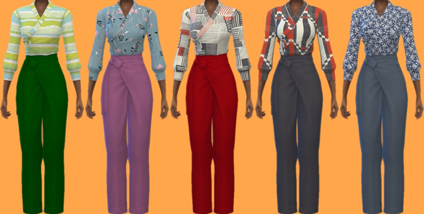 Basegame Outfit 1 Recolors at Annett’s Sims 4 Welt » Sims 4 Updates