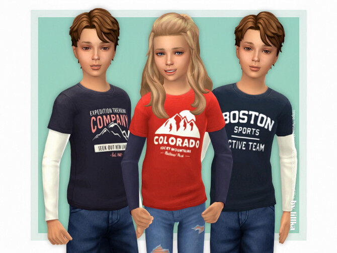 Sims 4 Hennes Shirt by lillka at TSR
