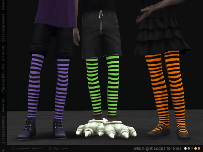 Sims 4 Midnight socks for kids by sugar owl at TSR