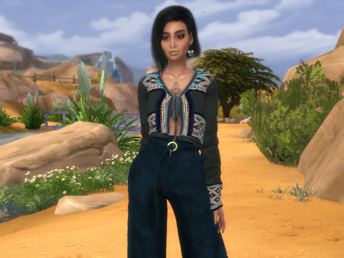 Sims 4 Alya Al Omari by starafanka at TSR