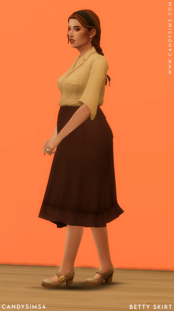Sims 4 BETTY high waist skirt at Candy Sims 4