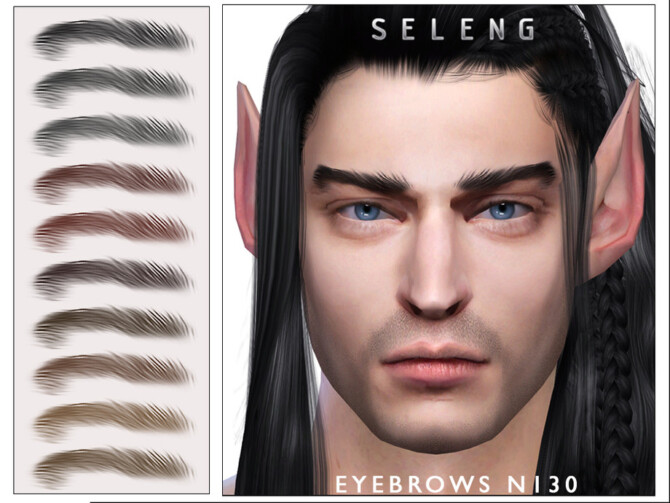 Sims 4 Eyebrows N130 by Seleng at TSR