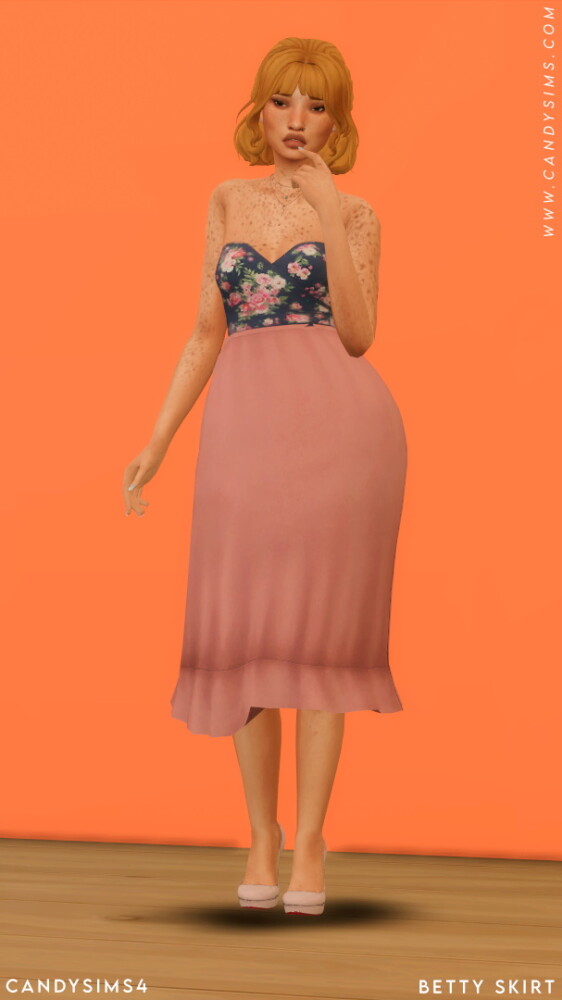 Sims 4 BETTY high waist skirt at Candy Sims 4