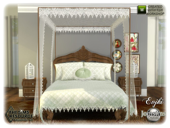 Sims 4 Evjki bedroom by jomsims at TSR
