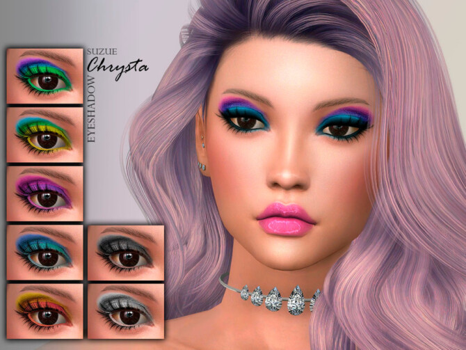 Sims 4 Chrysta Eyeshadow N18 by Suzue at TSR