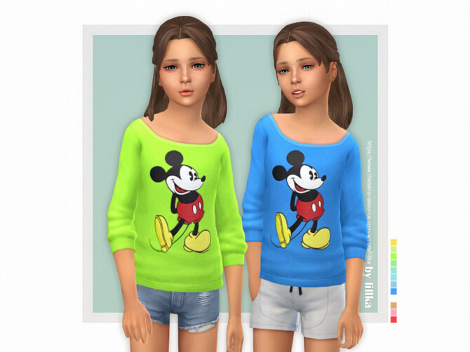 Sims 4 Mickey Sweater by lillka at TSR
